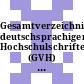 Gesamtverzeichnis deutschsprachiger Hochschulschriften (GVH) 1966 - 1980. Vol 0031 : Register: Hit - Kat.