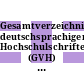 Gesamtverzeichnis deutschsprachiger Hochschulschriften (GVH) 1966 - 1980. Vol 0037 : Register: Roa - Spi.