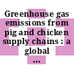 Greenhouse gas emissions from pig and chicken supply chains : a global life cycle assessment [E-Book]