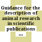 Guidance for the description of animal research in scientific publications [E-Book] /