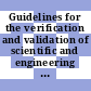 Guidelines for the verification and validation of scientific and engineering computer programs for the nuclear industry /