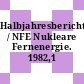 Halbjahresbericht / NFE Nukleare Fernenergie. 1982,1 /