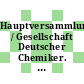 Hauptversammlung / Gesellschaft Deutscher Chemiker. 24. Kurzreferate und Teilnehmerverzeichnis : Hamburg, 05.09.93-11.09.93.