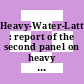 Heavy-Water-Lattices : report of the second panel on heavy water lattices held in Vienna, 18 - 22 February 1963