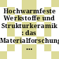 Hochwarmfeste Werkstoffe und Strukturkeramik : das Materialforschungsprogramm der KFA ; Stand Januar 1989 [E-Book]