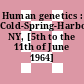 Human genetics : Cold-Spring-Harbor, NY, [5th to the 11th of June 1964]
