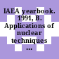 IAEA yearbook. 1991, B. Applications of nuclear techniques and research.
