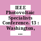 IEEE Photovoltaic Specialists Conference. 13 : Washington, DC, 05.06.78-08.06.78.