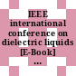 IEEE international conference on dielectric liquids [E-Book] : ICDL /