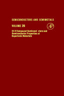 III-V compound semiconductors and semiconductor properties of superionic materials /