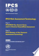 IPCS risk assessment terminology /