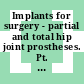 Implants for surgery - partial and total hip joint prostheses. Pt. 2. Articulating surfaces made of metallic, ceramic and plastics materials /