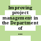 Improving project management in the Department of Energy / [E-Book]