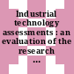 Industrial technology assessments : an evaluation of the research program of the Office of Industrial Technologies [E-Book] /