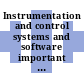 Instrumentation and control systems and software important to safety for research reactors : specific safety guide [E-Book] /