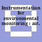 Instrumentation for environmental monitoring : air.
