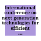 International conference on next generation technologies for efficient energy end uses and fuel switching: sessions 0001 - 0004: preprints : Dortmund, 07.04.92-09.04.92.