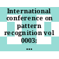 International conference on pattern recognition vol 0003: track C: applications and robotic systems : Wien, 25.08.96-29.08.96.
