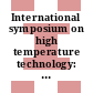 International symposium on high temperature technology: proceedings . 1 : Asilomar, CA, 06.10.59-09.10.59