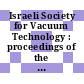 Israeli Society for Vacuum Technology : proceedings of the congress 0006 : Haifa, 04.04.1982-04.04.1982.