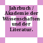 Jahrbuch / Akademie der Wissenschaften und der Literatur. 1989.