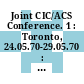 Joint CIC/ACS Conference. 1 : Toronto, 24.05.70-29.05.70 : Abstracts of papers.