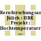 Kernforschungsanlage Jülich : HBK Projekt : Hochtemperaturreaktor Brennstoffkreislauf : Programmstrategie. 1979.