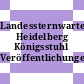 Landessternwarte Heidelberg Königsstuhl Veröffentlichungen. 20