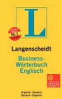 Langenscheidt Business Wörterbuch Englisch : englisch - deutsch, deutsch - englisch /