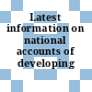 Latest information on national accounts of developing countries.