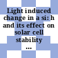 Light induced change in a si: h and its effect on solar cell stability : solar energy research institute workshop : San-Diego, CA, 24.09.82-25.09.82.