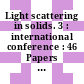 Light scattering in solids. 3 : international conference : 46 Papers in 2 Bdn : Campinas, 25.07.1975-30.07.1975.