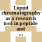 Liquid chromatography as a research tool in peptide and amine pharmacology : Neuroendocrine peptide and amine thematic symposium : American Society of Pharmacology and Experimental Therapeutics: fall meeting. 1981 : Pharmacology Society of Canada: fall meeting. 1981 : Calgary, 16.08.81-20.08.81.