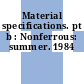 Material specifications. pt b : Nonferrous: summer. 1984