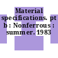 Material specifications. pt b : Nonferrous : summer. 1983