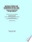 Materials science and engineering for the 1990s: maintaining competitiveness in the age of materials.