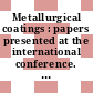 Metallurgical coatings : papers presented at the international conference. 1979, pt 01 : San-Diego, CA, 23.04.79-27.04.79.