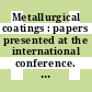 Metallurgical coatings : papers presented at the international conference. 1983, pt 01 : Metallurgical coatings : international conference. 0010 : San-Diego, CA, 18.04.1983-22.04.1983.