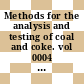 Methods for the analysis and testing of coal and coke. vol 0004 : Moisture, volatile matter and ash in the analysis sample of coke.