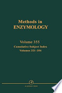 Methods in enzymology. 355. Cumulative subject index volumes 321 - 354.