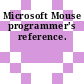 Microsoft Mouse programmer's reference.