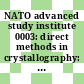 NATO advanced study institute 0003: direct methods in crystallography: lecture notes vol 0002 : Erice, 25.03.74-06.04.74.