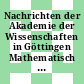 Nachrichten der Akademie der Wissenschaften in Göttingen Mathematisch Physikalische Klasse Vol 1960.