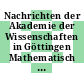 Nachrichten der Akademie der Wissenschaften in Göttingen Mathematisch Physikalische Klasse Vol 1962.
