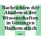 Nachrichten der Akademie der Wissenschaften in Göttingen Mathematisch Physikalische Klasse Vol 1966.