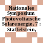 Nationales Symposium Photovoltaische Solarenergie. 7 : Staffelstein, 18.03.92-20.03.92.