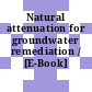 Natural attenuation for groundwater remediation / [E-Book]