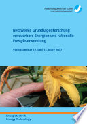 Netzwerke Grundlagenforschung erneuerbare Energie und rationelle Energieanwendung : Statusseminar 12. und 13. März 2007 /