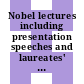 Nobel lectures including presentation speeches and laureates' biographies. 0002,02 : Chemistry. 1922-41.