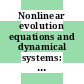 Nonlinear evolution equations and dynamical systems: workshop : Chania, 09.07.80-23.07.80.